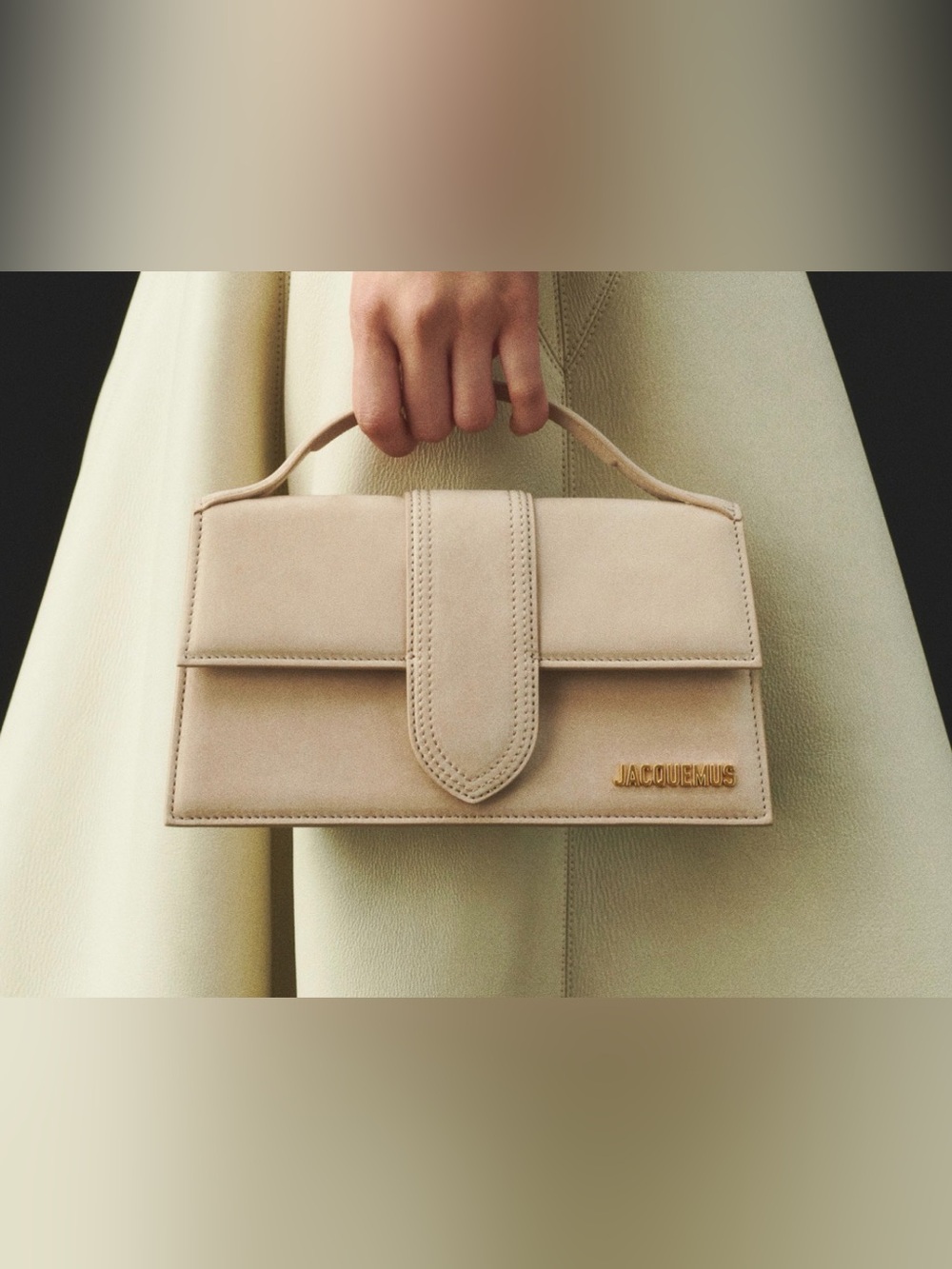 Jacquemus Mini Top Handle Bag with Gold Logo